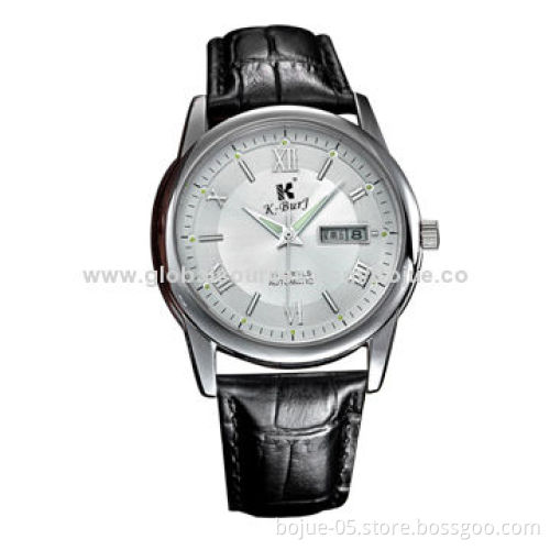 New 2014 stainless steel men's watch, stainless steel and leather strap can be selected